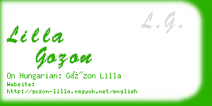 lilla gozon business card