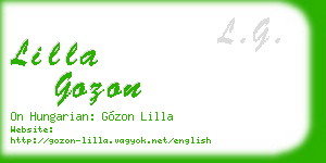 lilla gozon business card